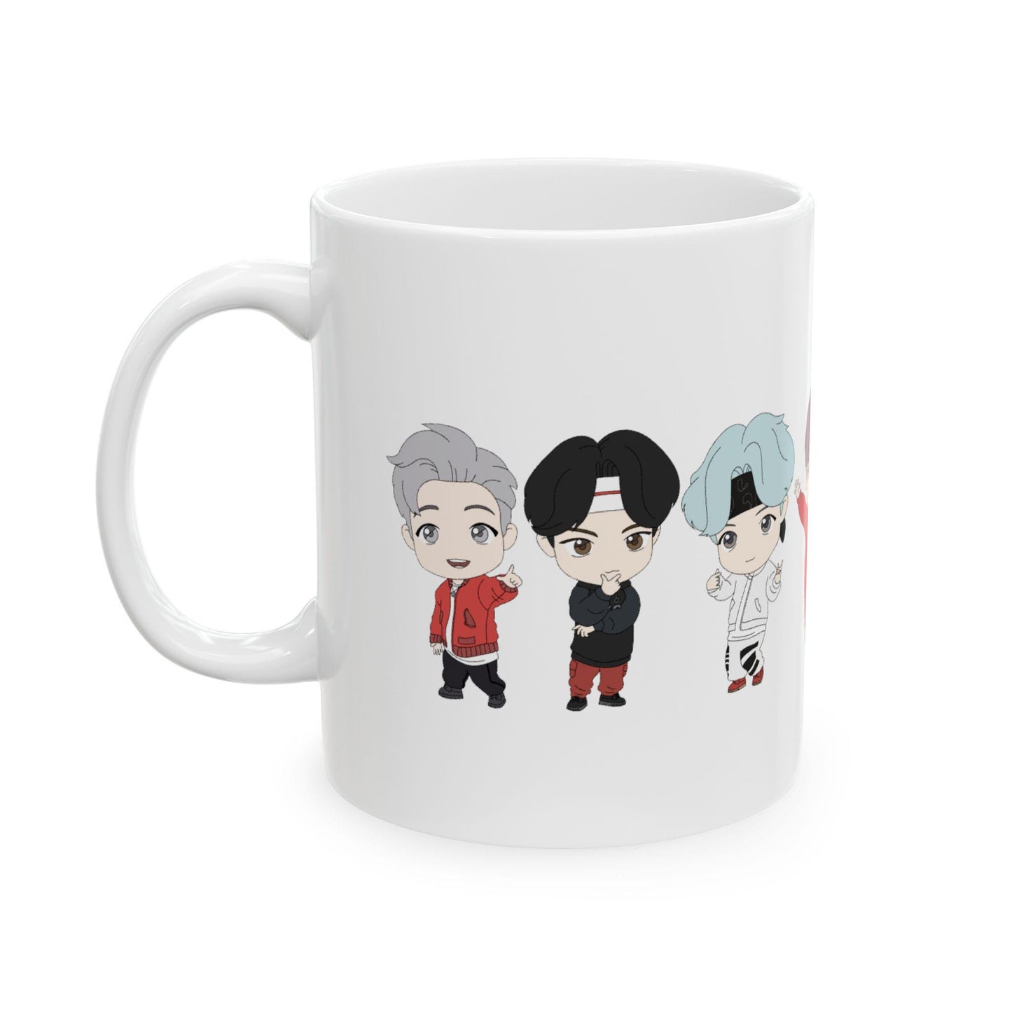 BTS Kpop Mug, TinyTAN Mic Drop Mug, Fan Gift, Army Merch, Ceramic Coffee Cup