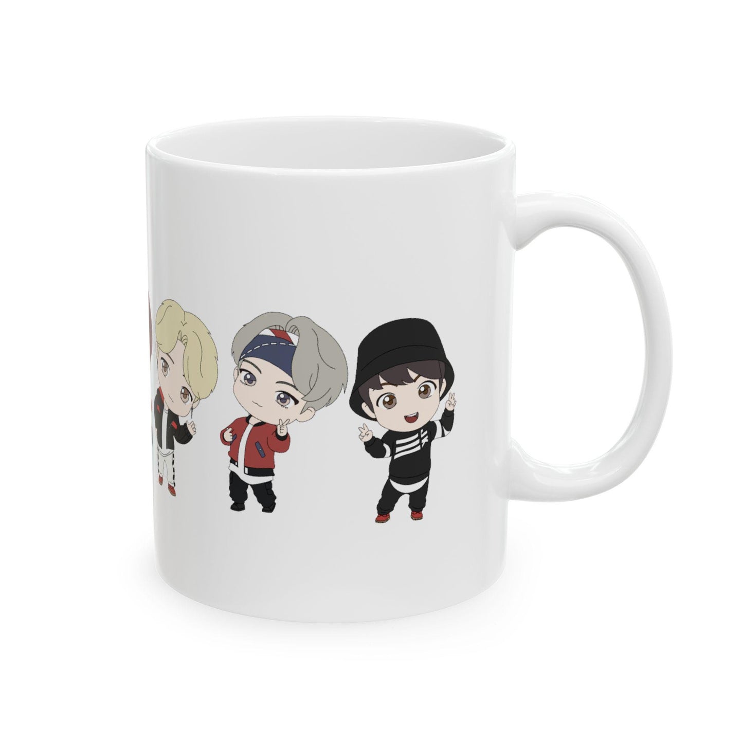 BTS Kpop Mug, TinyTAN Mic Drop Mug, Fan Gift, Army Merch, Ceramic Coffee Cup