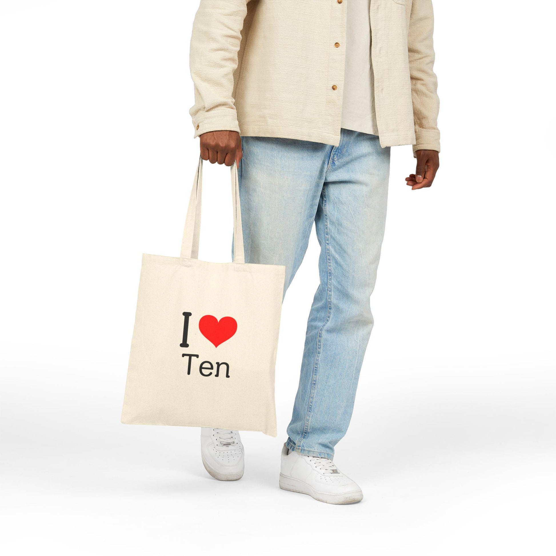 WayV Kpop, I Love Ten Tote, Aesthetic Outfit, Fan Merch, Unisex Cotton Tote Bag