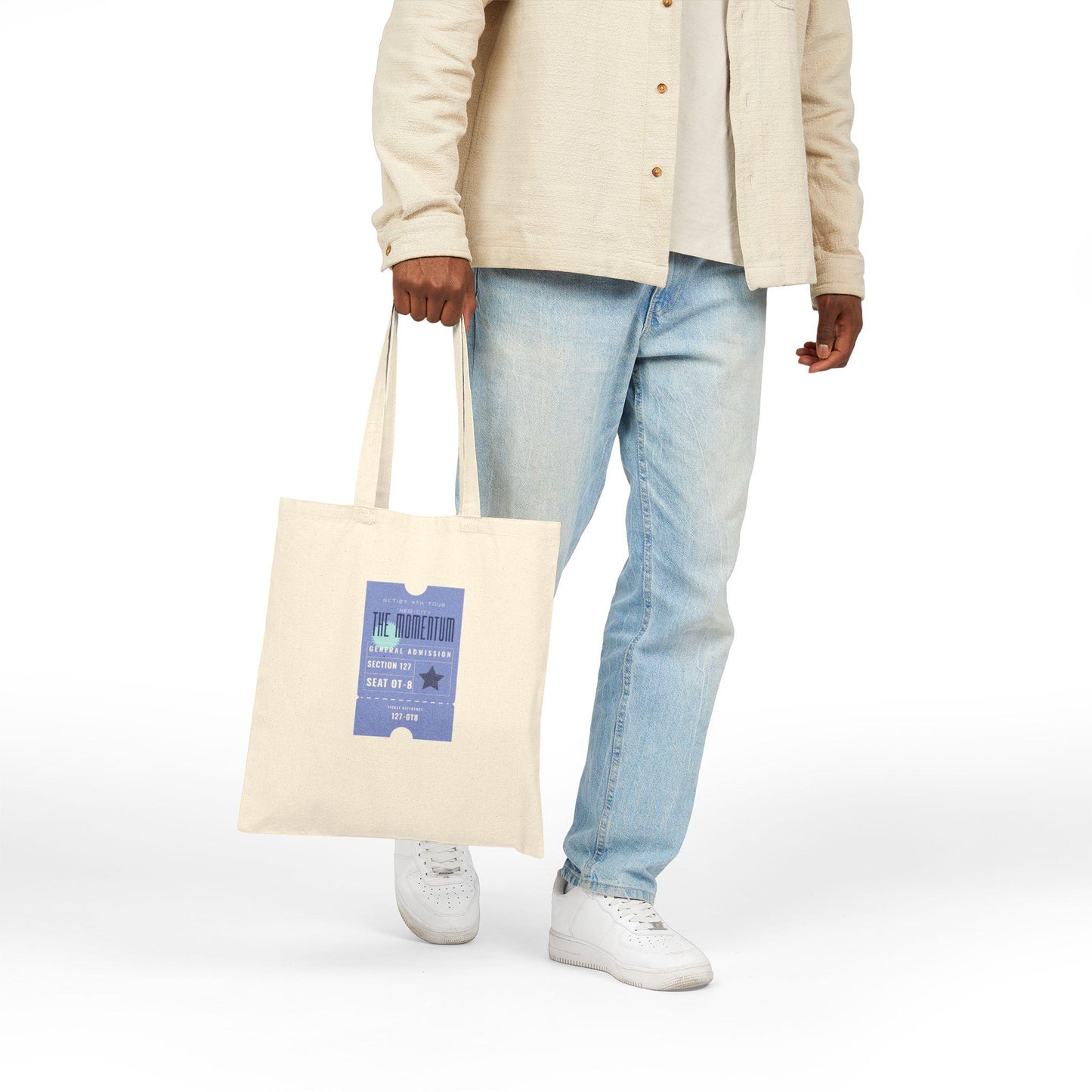 NCT 127 Kpop Tote, Carry the Momentum Bag, Fan Merch, Concert Essential, Reusable Shopper