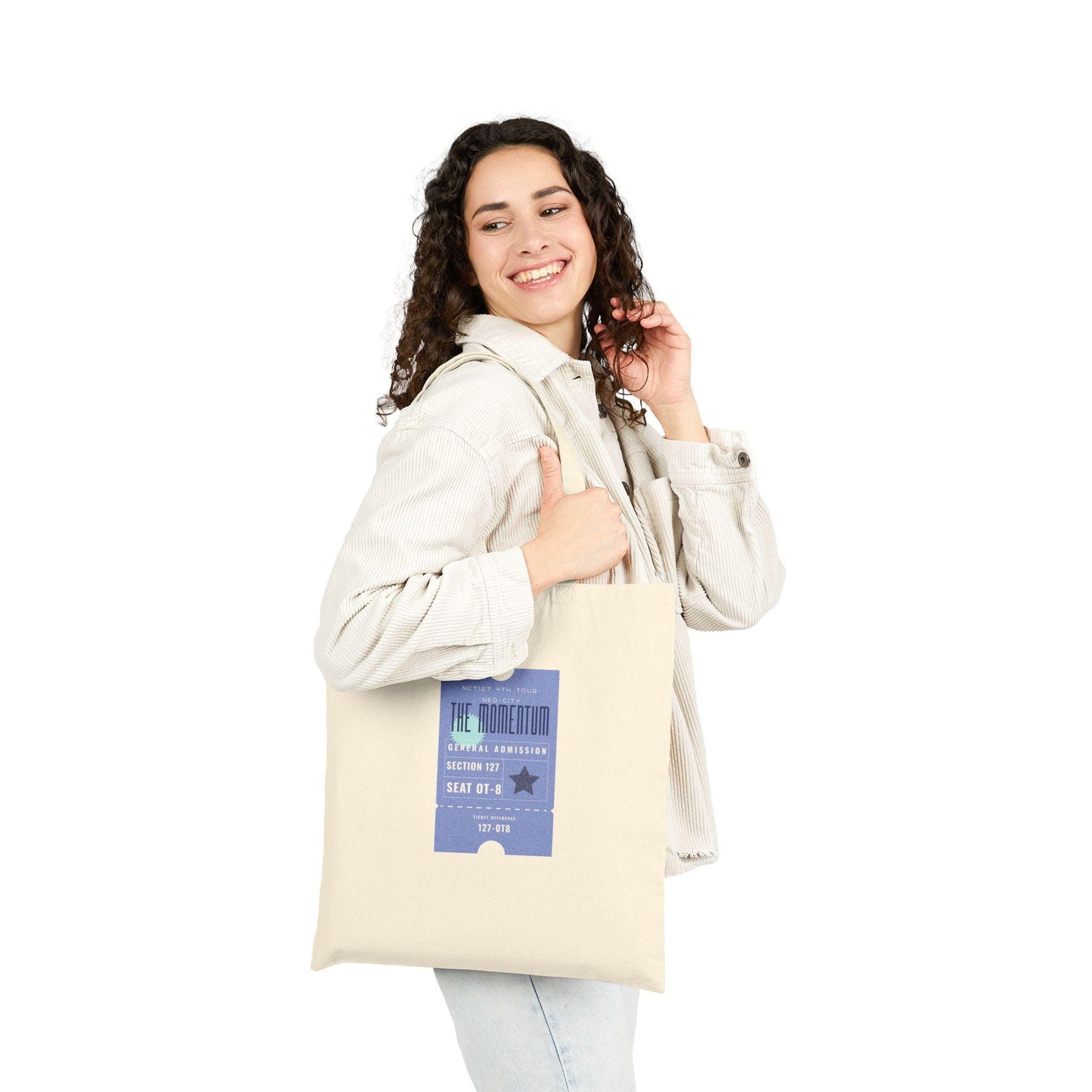 NCT 127 Kpop Tote, Carry the Momentum Bag, Fan Merch, Concert Essential, Reusable Shopper