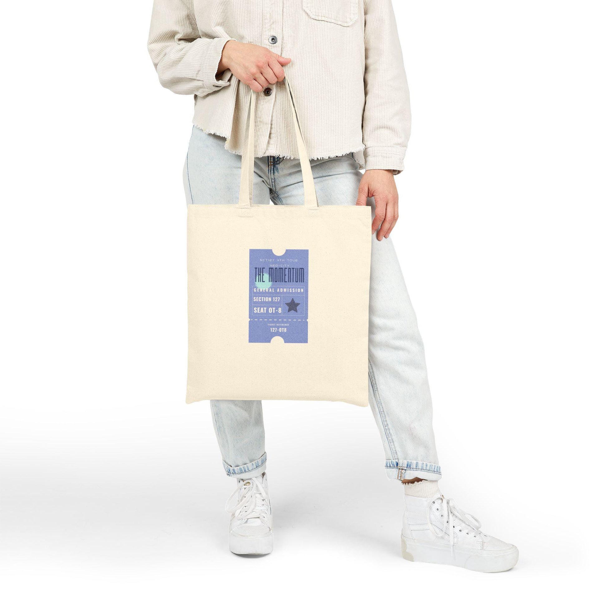 NCT 127 Kpop Tote, Carry the Momentum Bag, Fan Merch, Concert Essential, Reusable Shopper