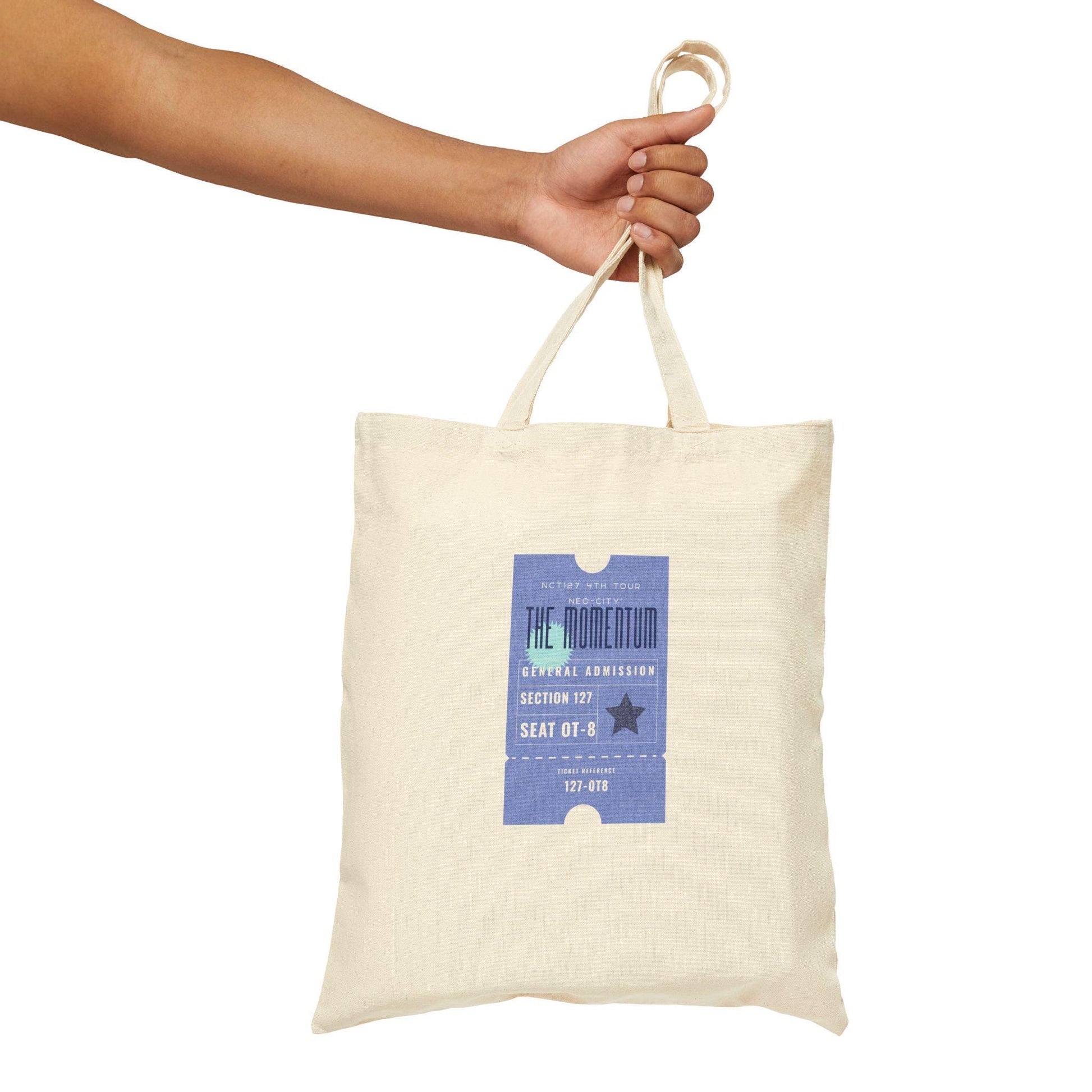 NCT 127 Kpop Tote, Carry the Momentum Bag, Fan Merch, Concert Essential, Reusable Shopper