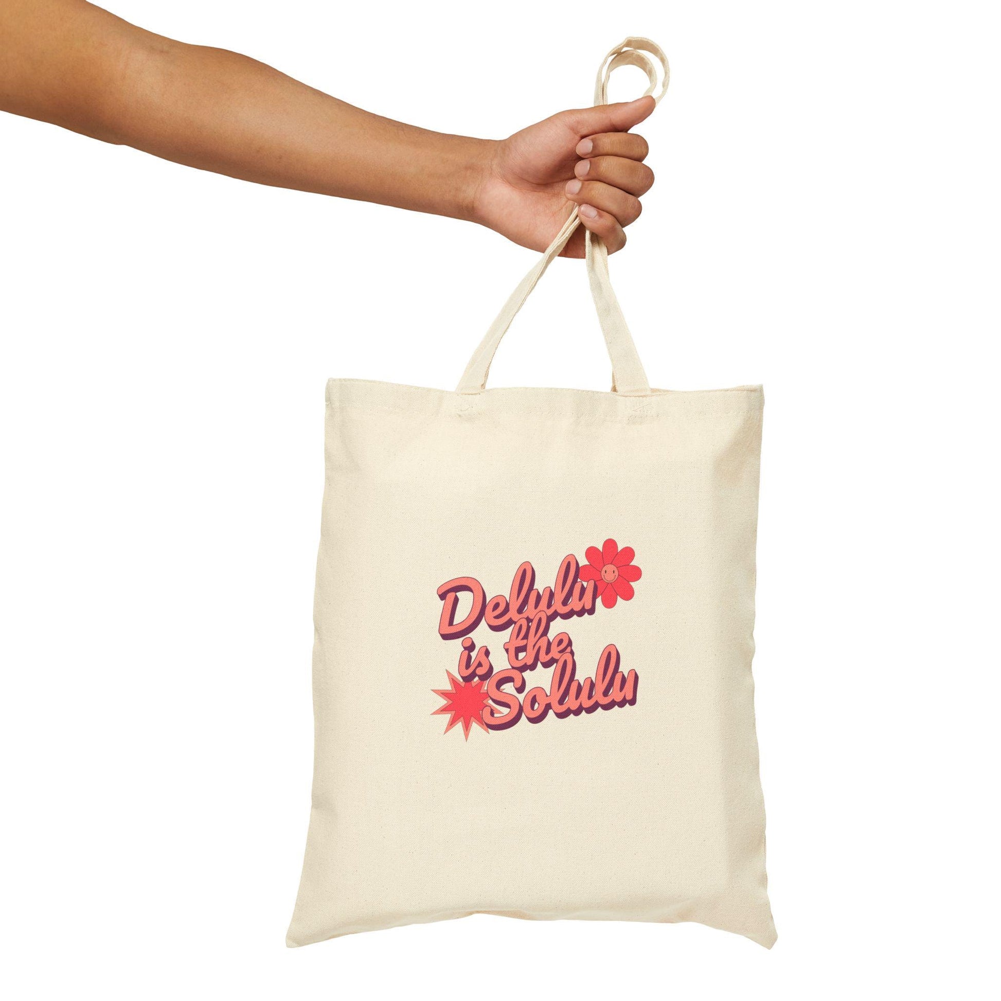 Kpop Tote Bag, Delulu Is Solulu, Fan Merch, Aesthetic Gift, Reusable Shopper Bag