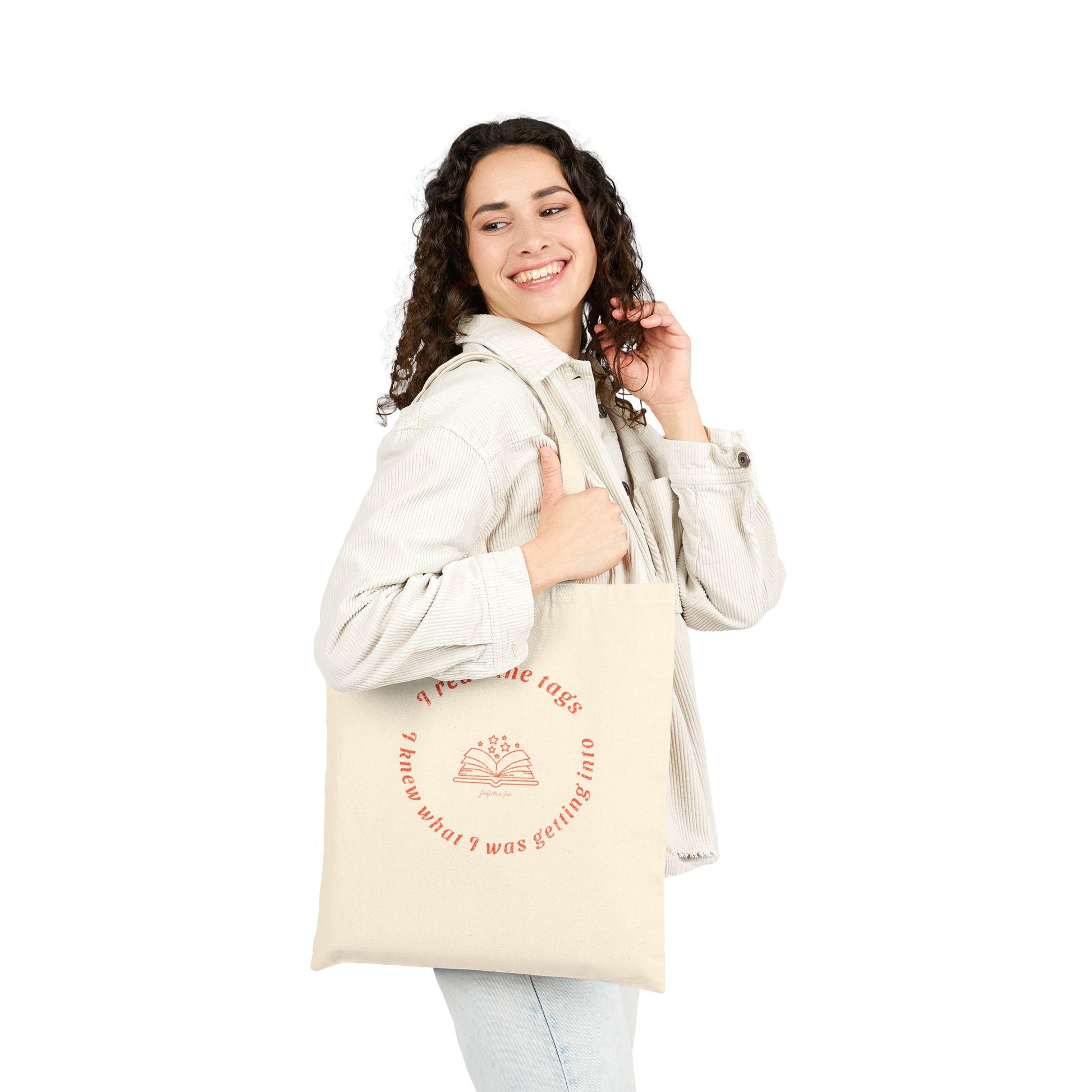 Kpop Tote Bag, I Read the Tags Tote, Fanfiction Merch, Aesthetic Gift, Reusable Shopper Bag