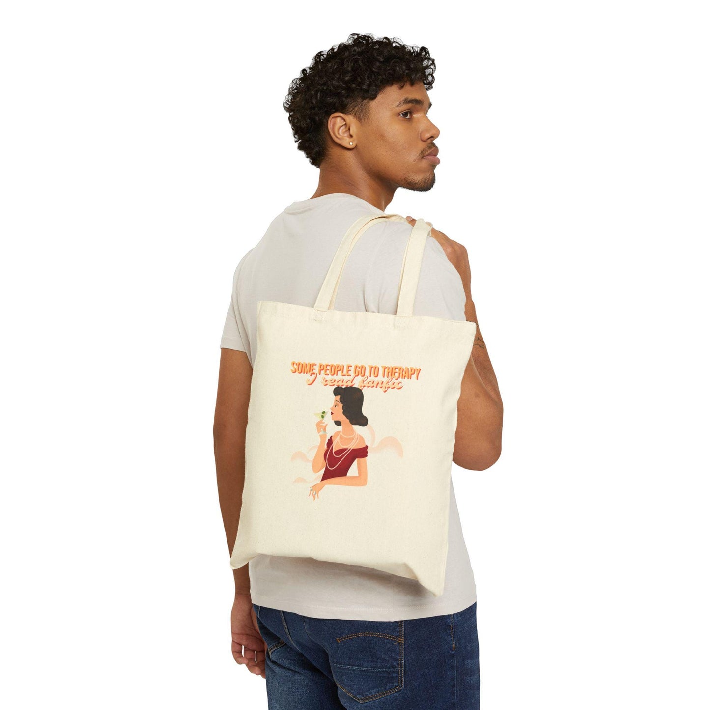 Kpop Tote Bag, Who Needs Therapy Tote, Fanfiction Merch, Funny Gift, Reusable Shopper Bag