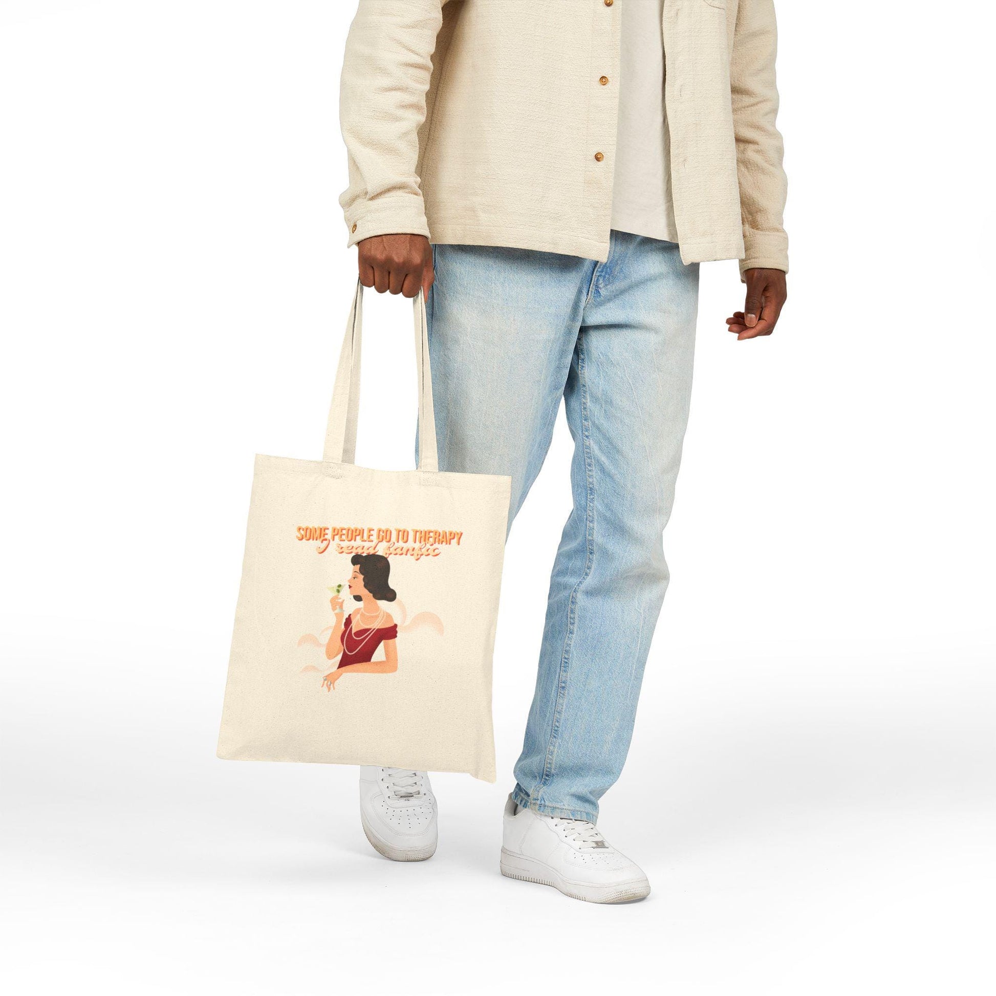Kpop Tote Bag, Who Needs Therapy Tote, Fanfiction Merch, Funny Gift, Reusable Shopper Bag