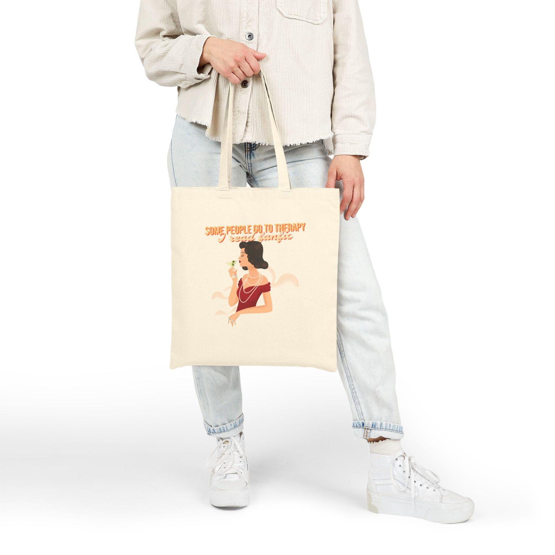 Kpop Tote Bag, Who Needs Therapy Tote, Fanfiction Merch, Funny Gift, Reusable Shopper Bag