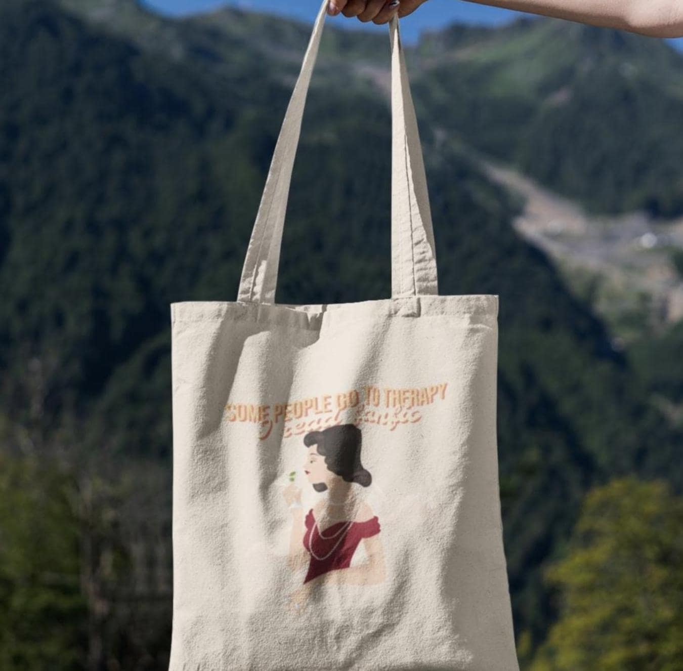Kpop Tote Bag, Who Needs Therapy Tote, Fanfiction Merch, Funny Gift, Reusable Shopper Bag