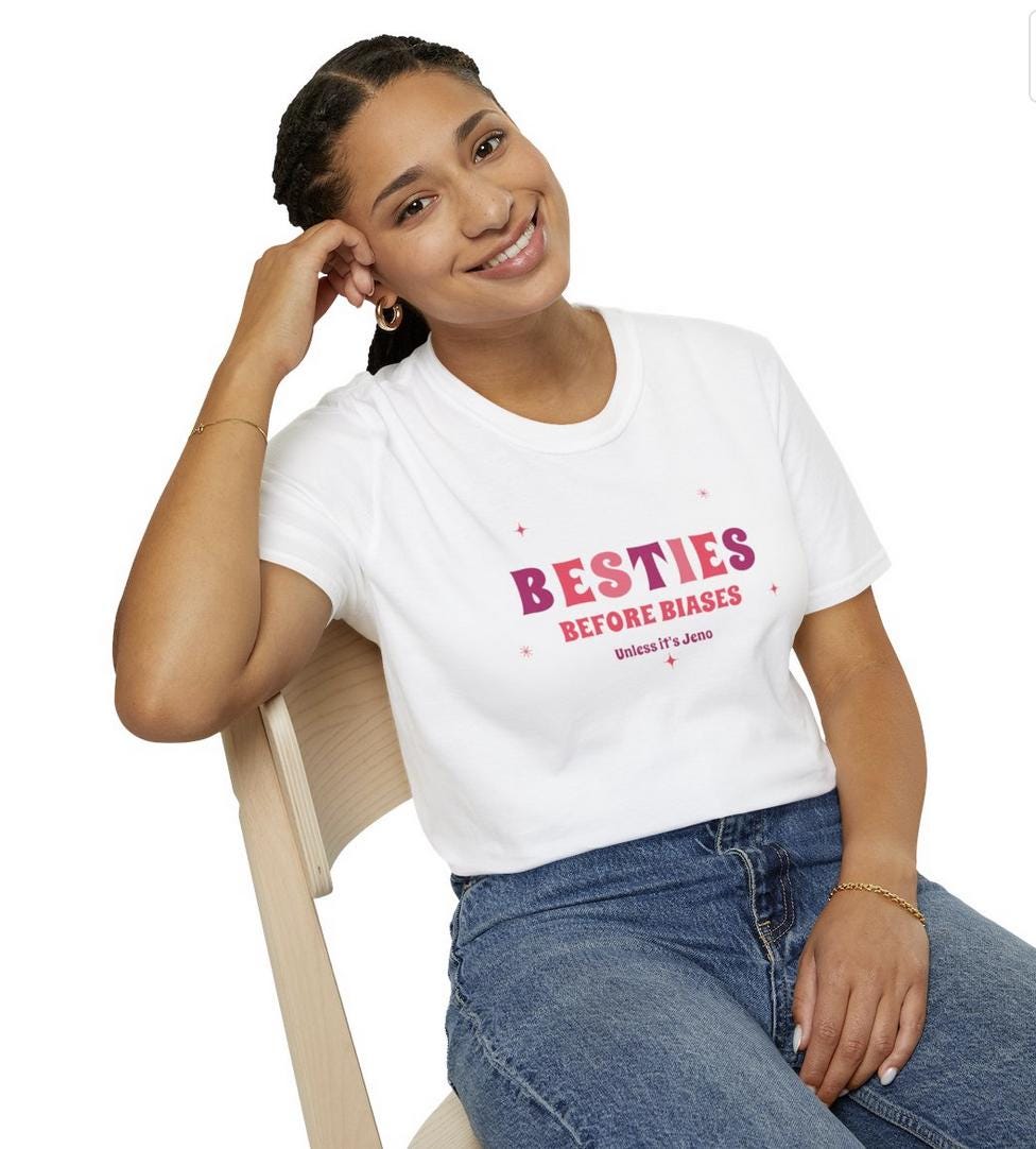 Jeno Kpop Shirt, Besties Before Biases Tee, NCT Dream Fan Merch, Concert Outfit, Unisex Cotton T-Shirt