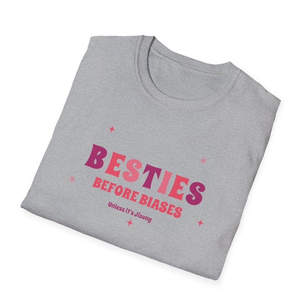Kpop Shirt, Jisung Besties Before Biases Tee, NCT Dream Fan Merch, Concert Outfit, Unisex Cotton T-Shirt