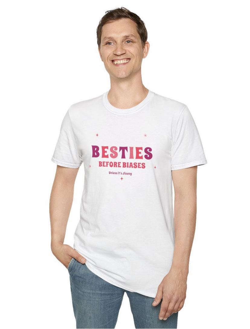 Kpop Shirt, Jisung Besties Before Biases Tee, NCT Dream Fan Merch, Concert Outfit, Unisex Cotton T-Shirt
