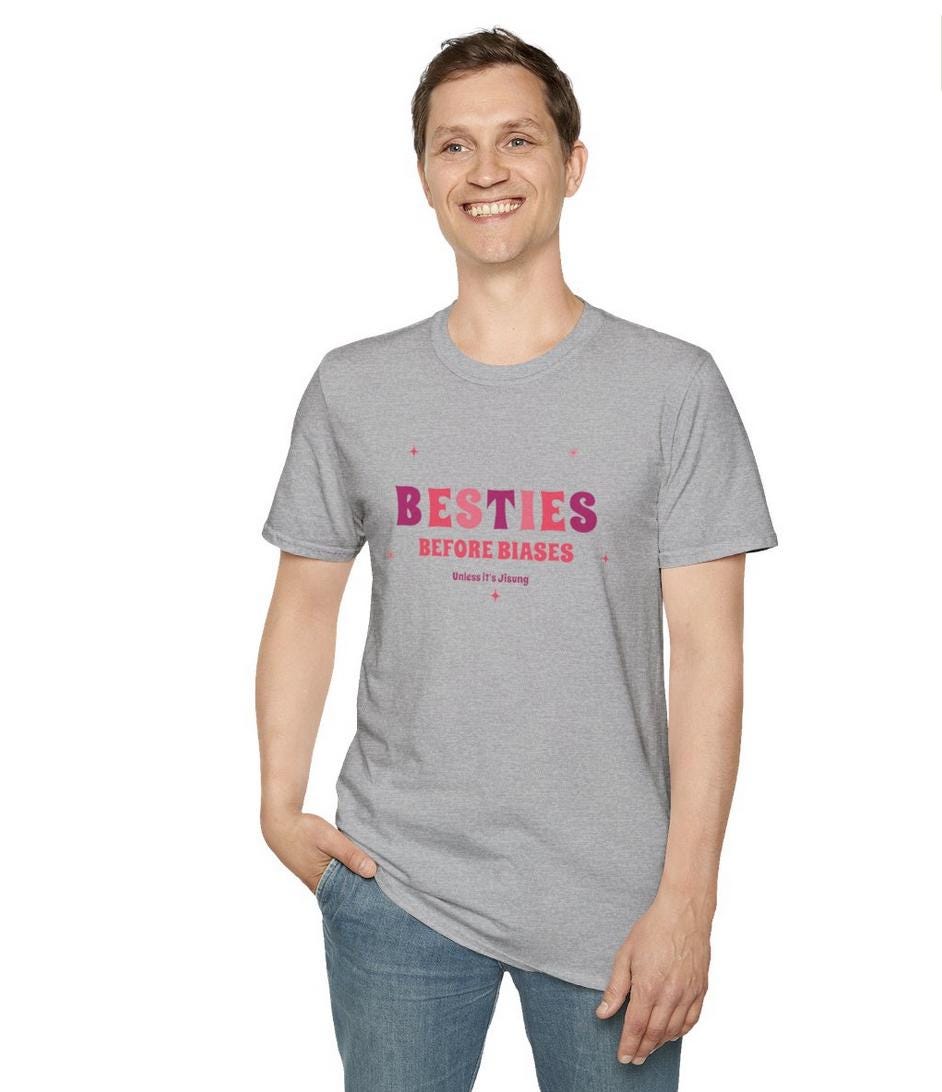 Kpop Shirt, Jisung Besties Before Biases Tee, NCT Dream Fan Merch, Concert Outfit, Unisex Cotton T-Shirt