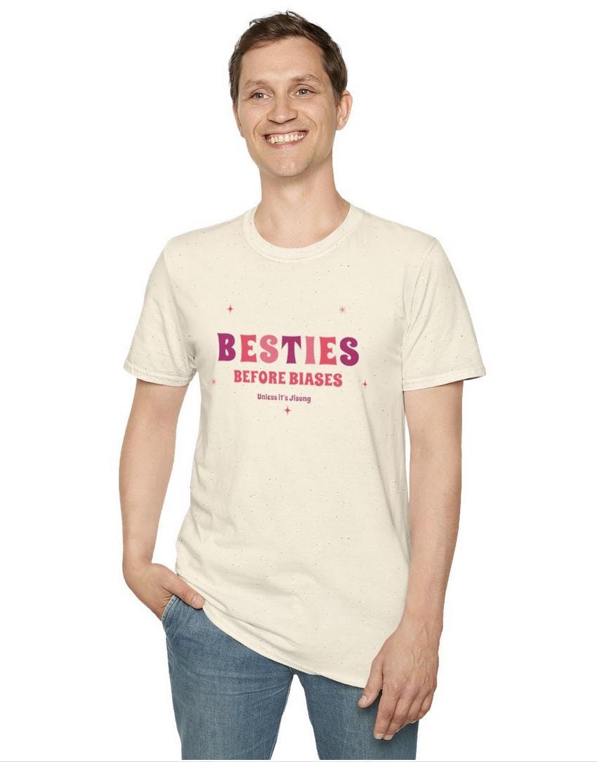 Kpop Shirt, Jisung Besties Before Biases Tee, NCT Dream Fan Merch, Concert Outfit, Unisex Cotton T-Shirt