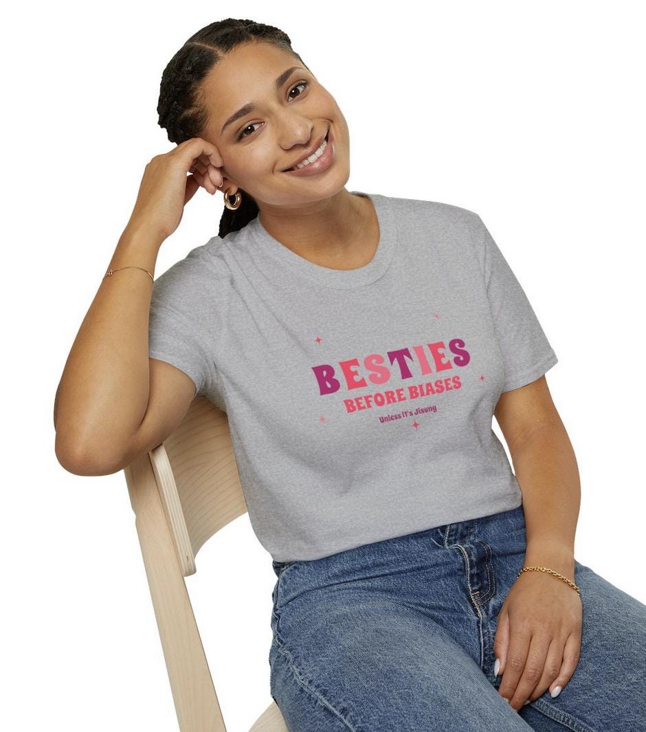 Kpop Shirt, Jisung Besties Before Biases Tee, NCT Dream Fan Merch, Concert Outfit, Unisex Cotton T-Shirt