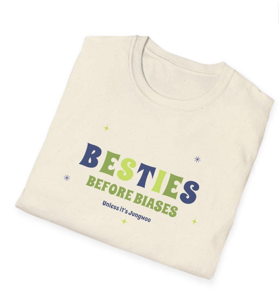 NCT 127 Kpop Shirt, Jungwoo Besties Before Biases Tee, Fan Merch, Concert Outfit, Unisex Cotton T-Shirt