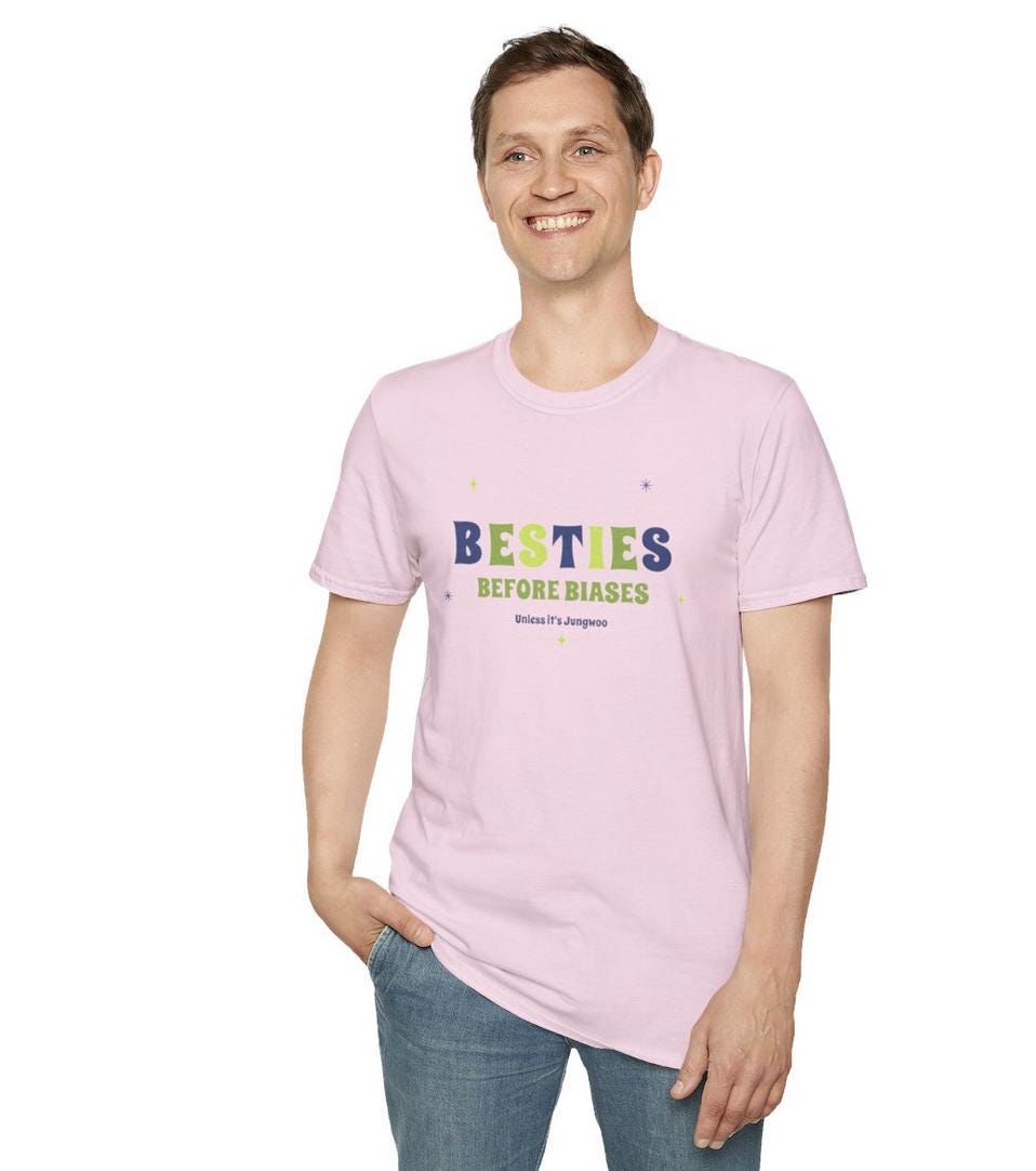 NCT 127 Kpop Shirt, Jungwoo Besties Before Biases Tee, Fan Merch, Concert Outfit, Unisex Cotton T-Shirt