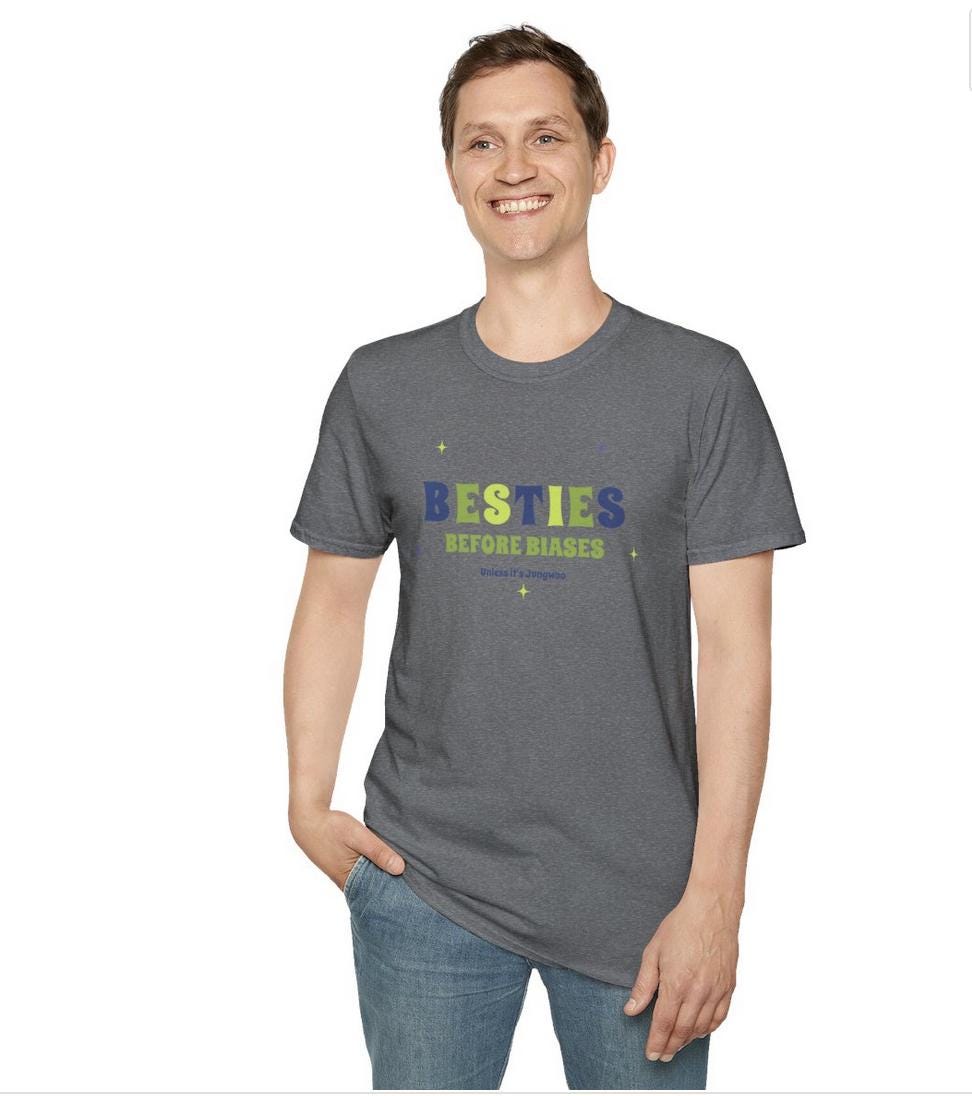 NCT 127 Kpop Shirt, Jungwoo Besties Before Biases Tee, Fan Merch, Concert Outfit, Unisex Cotton T-Shirt