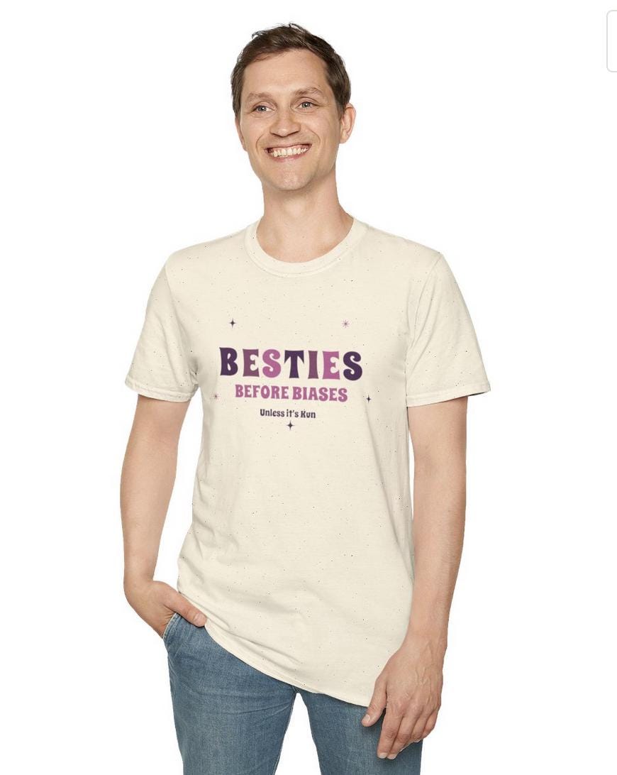 WayV Kpop Shirt, Kun Besties Before Biases Tee, Fan Merch, Concert Outfit, Unisex Cotton T-Shirt