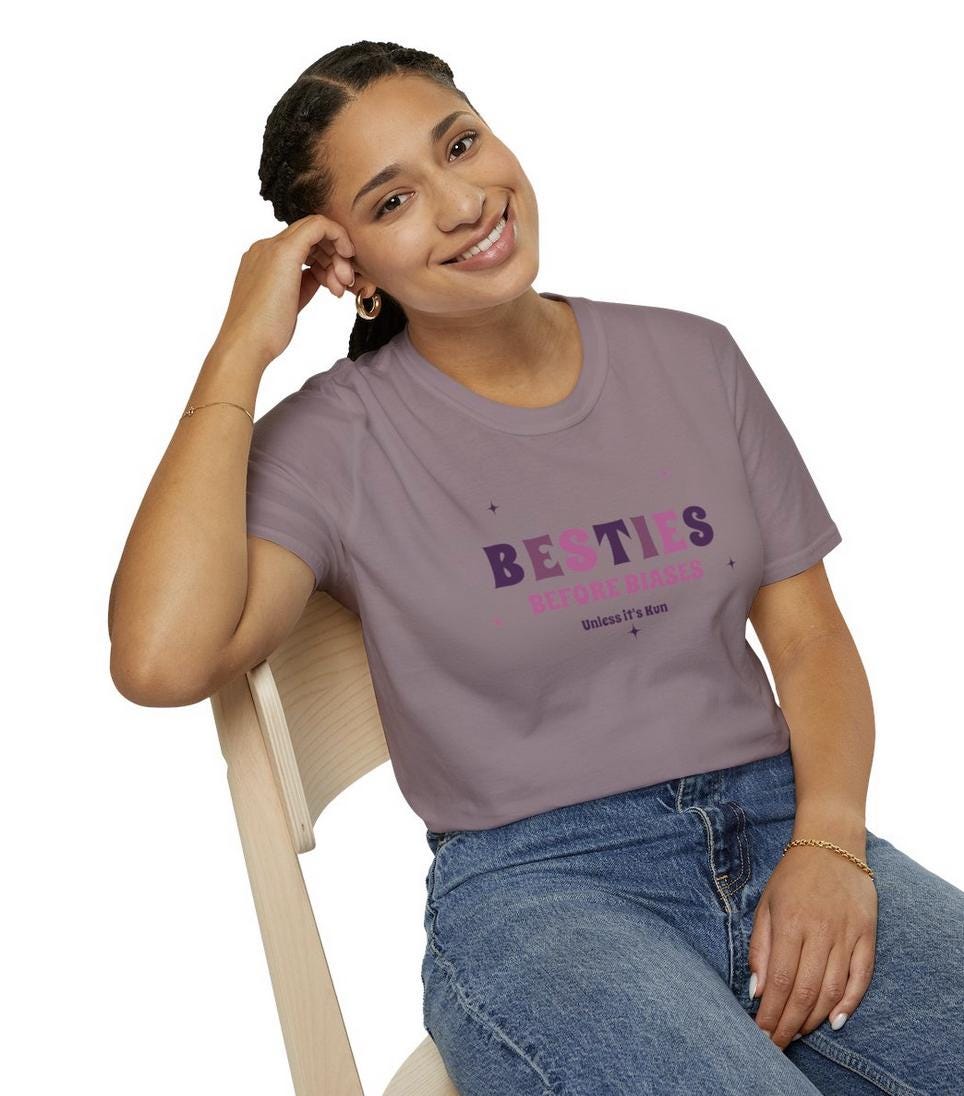 WayV Kpop Shirt, Kun Besties Before Biases Tee, Fan Merch, Concert Outfit, Unisex Cotton T-Shirt