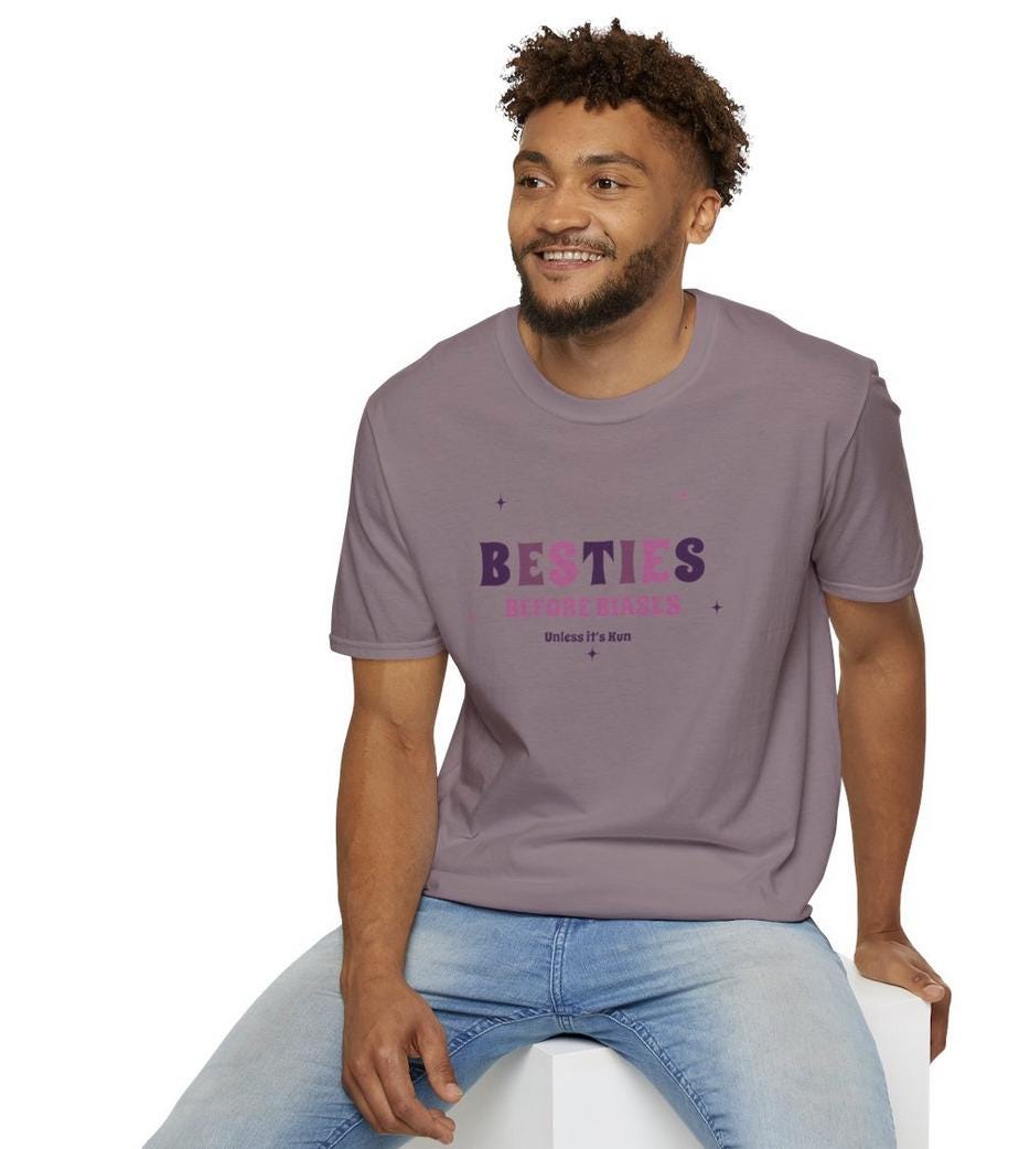 WayV Kpop Shirt, Kun Besties Before Biases Tee, Fan Merch, Concert Outfit, Unisex Cotton T-Shirt