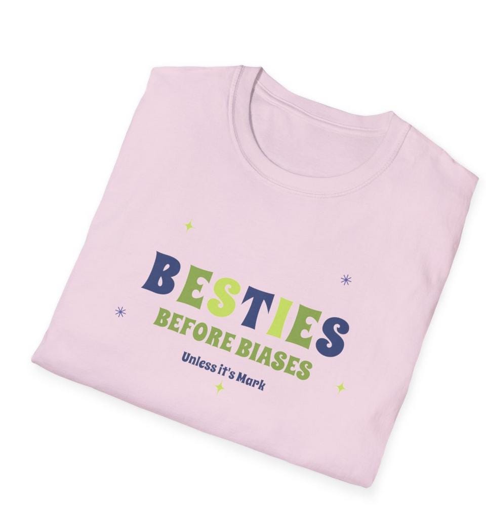 Mark Lee Kpop Shirt, Besties Before Biases Tee, NCT Fan Merch, Concert Outfit, Unisex Cotton T-Shirt
