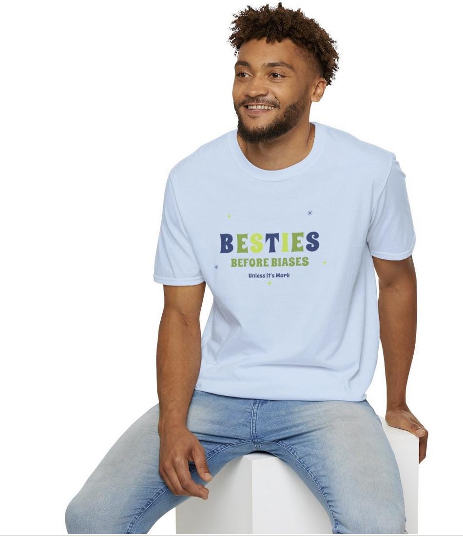 Mark Lee Kpop Shirt, Besties Before Biases Tee, NCT Fan Merch, Concert Outfit, Unisex Cotton T-Shirt