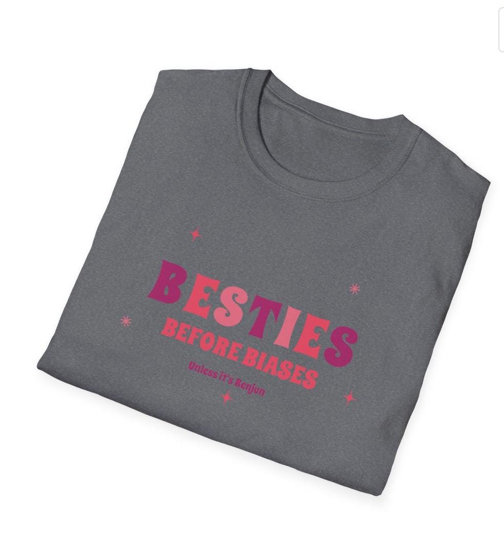 NCT Dream Kpop Shirt, Renjun Besties Before Biases Tee, Aesthetic Outfit, Fan Merch, Unisex Cotton T-Shirt