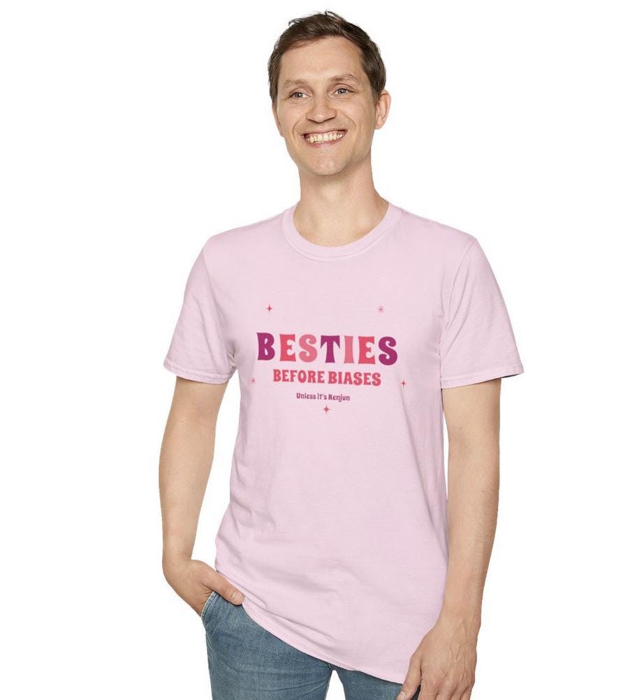 NCT Dream Kpop Shirt, Renjun Besties Before Biases Tee, Aesthetic Outfit, Fan Merch, Unisex Cotton T-Shirt