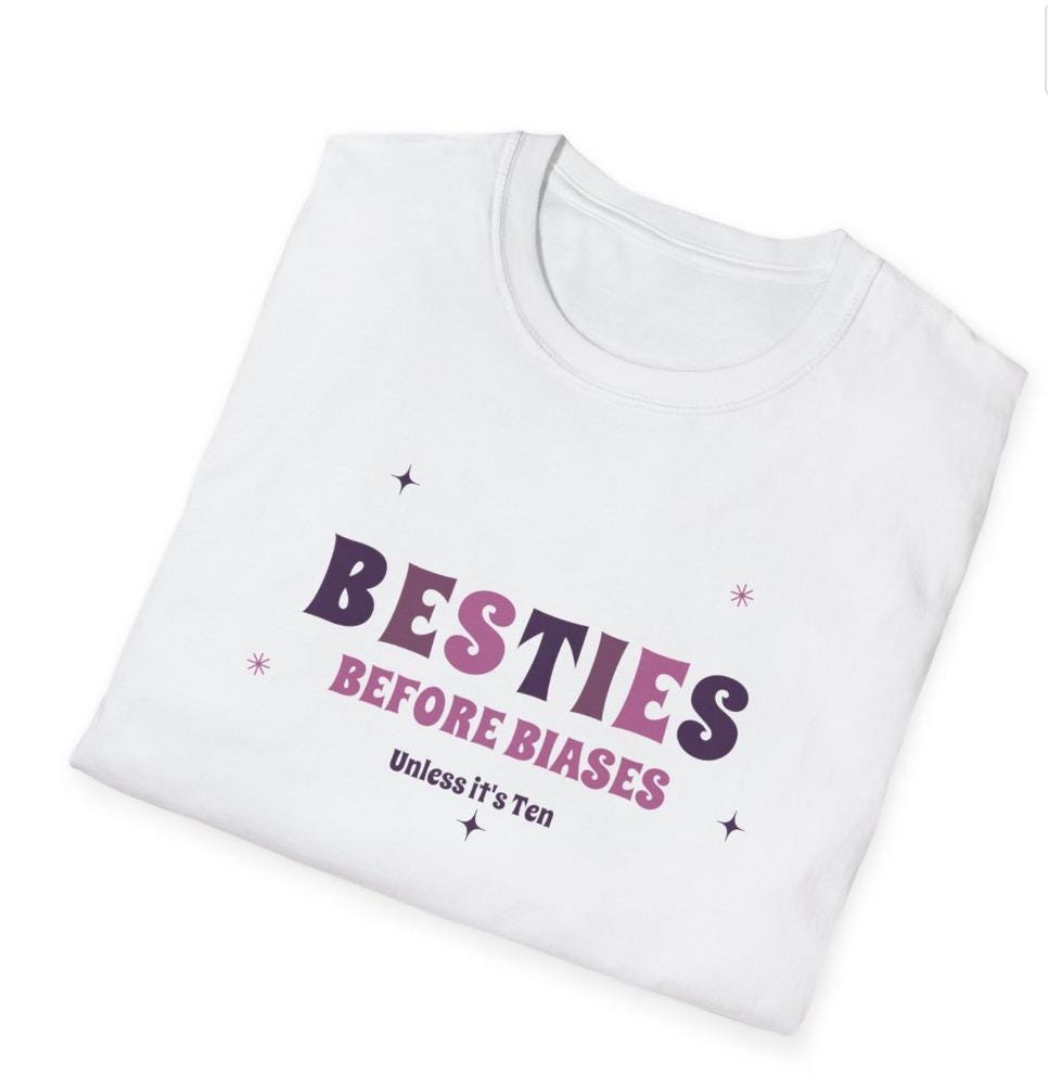 WayV Kpop Shirt, Ten Besties Before Biases Tee, Fan Merch, Concert Outfit, Unisex Cotton T-Shirt