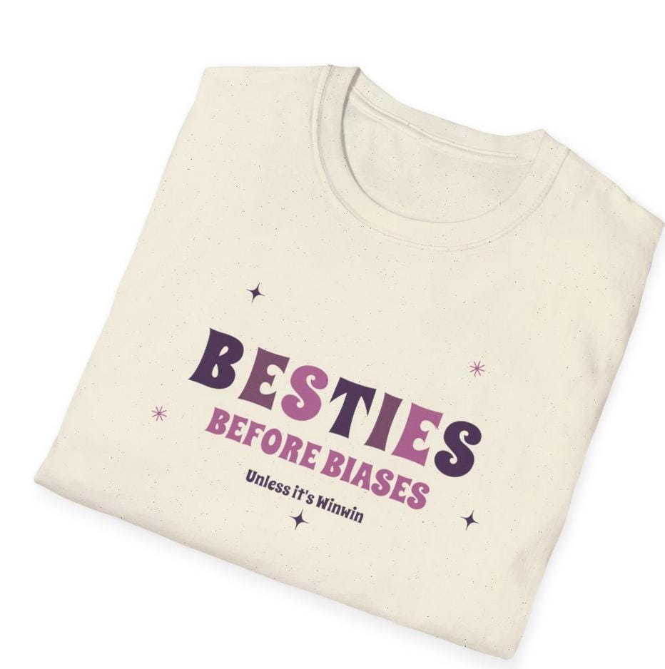 WayV Kpop Shirt, WinWIn Besties Before Biases Tee, Fan Merch, Concert Outfit, Unisex Cotton T-Shirt
