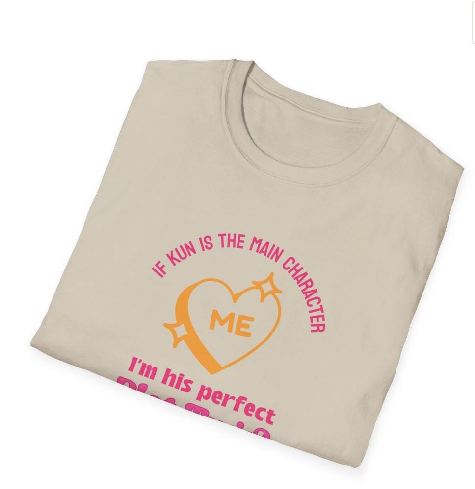 Kpop Shirt, Kun Plot Twist Tee, WayV Fan Merch, Concert Outfit, Unisex Cotton T-Shirt