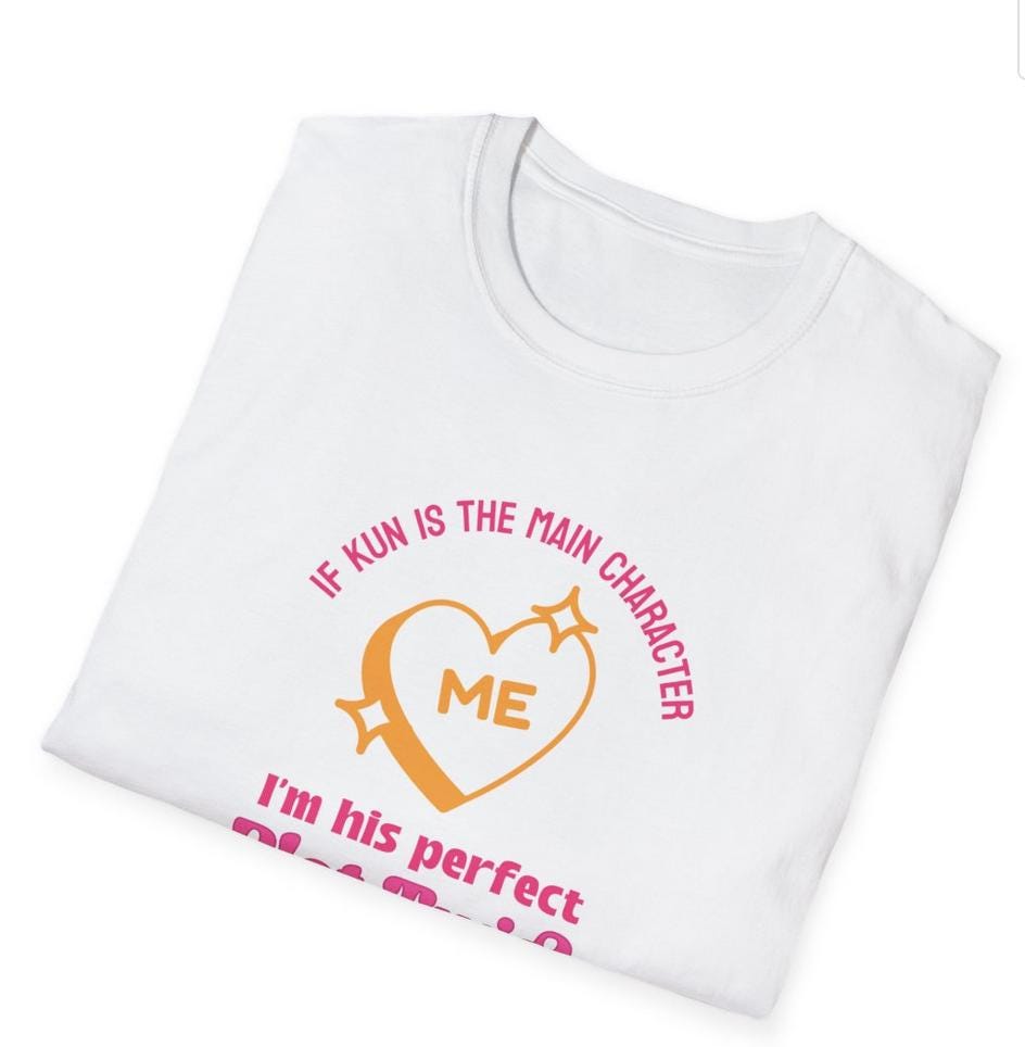 Kpop Shirt, Kun Plot Twist Tee, WayV Fan Merch, Concert Outfit, Unisex Cotton T-Shirt