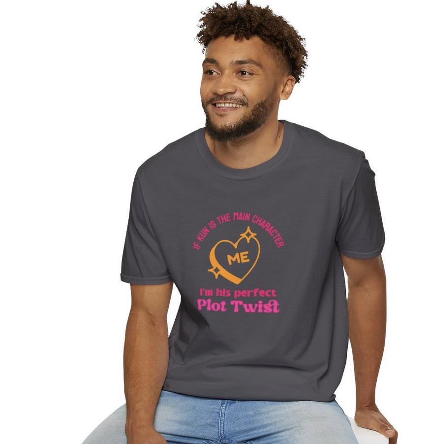 Kpop Shirt, Kun Plot Twist Tee, WayV Fan Merch, Concert Outfit, Unisex Cotton T-Shirt