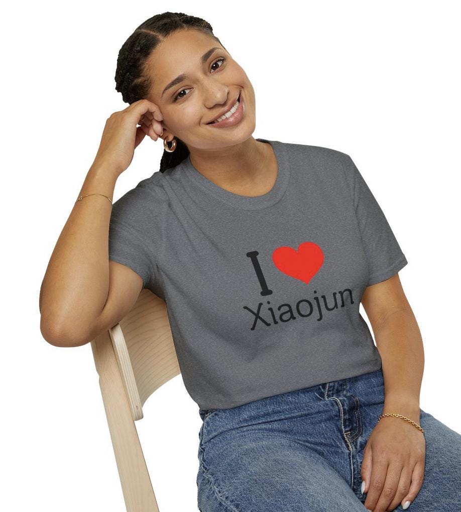 WayV Kpop Shirt, I Love Xiaojun Tee, Aesthetic Outfit, Fan Merch, Unisex Cotton T-Shirt
