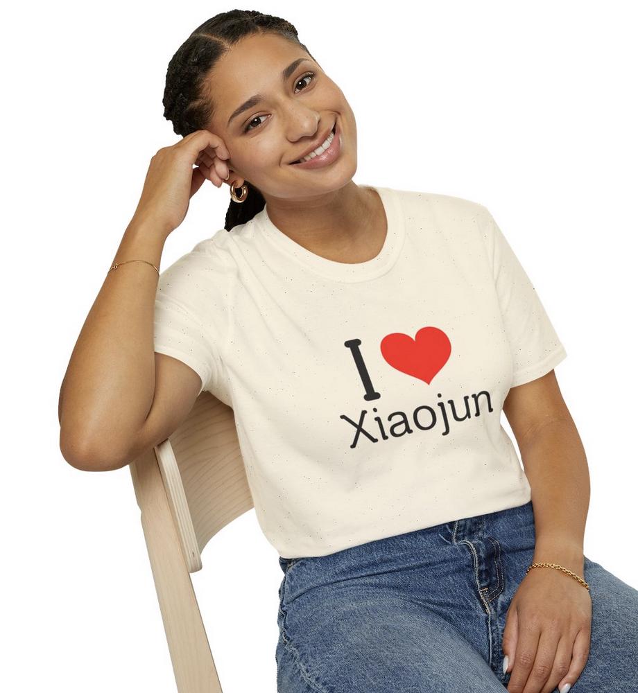 WayV Kpop Shirt, I Love Xiaojun Tee, Aesthetic Outfit, Fan Merch, Unisex Cotton T-Shirt