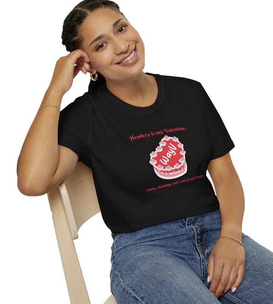 WayV Kpop Shirt, Hendery Valentine Tee, Funny Fan Merch, Concert Outfit, Unisex Cotton T-Shirt