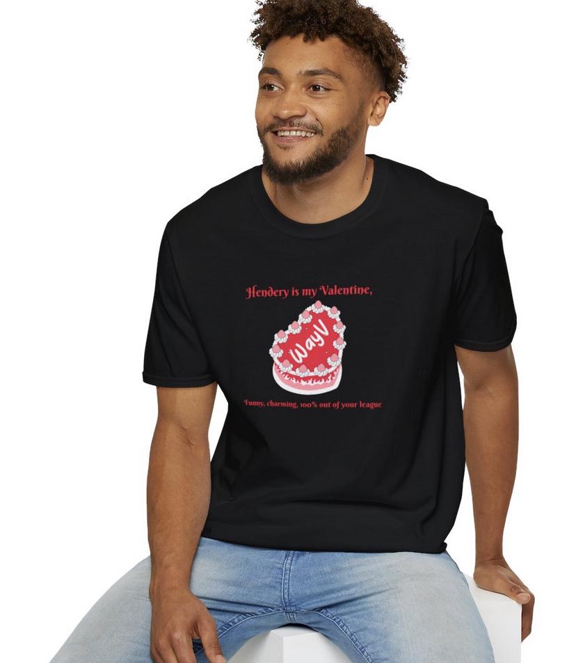 WayV Kpop Shirt, Hendery Valentine Tee, Funny Fan Merch, Concert Outfit, Unisex Cotton T-Shirt