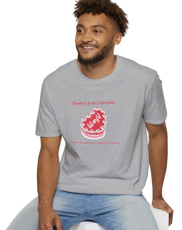 WayV Kpop Shirt, Hendery Valentine Tee, Funny Fan Merch, Concert Outfit, Unisex Cotton T-Shirt