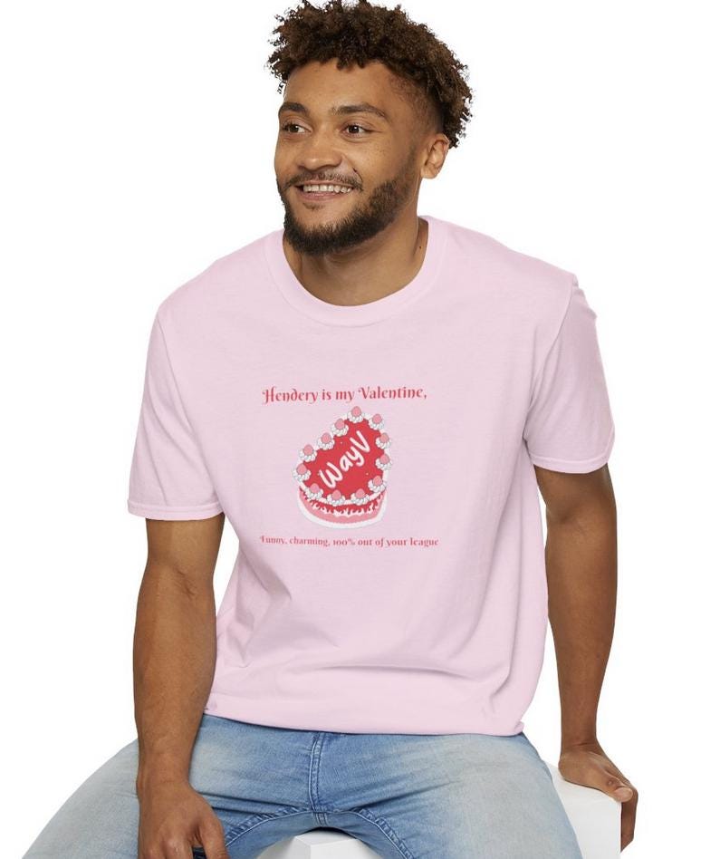 WayV Kpop Shirt, Hendery Valentine Tee, Funny Fan Merch, Concert Outfit, Unisex Cotton T-Shirt