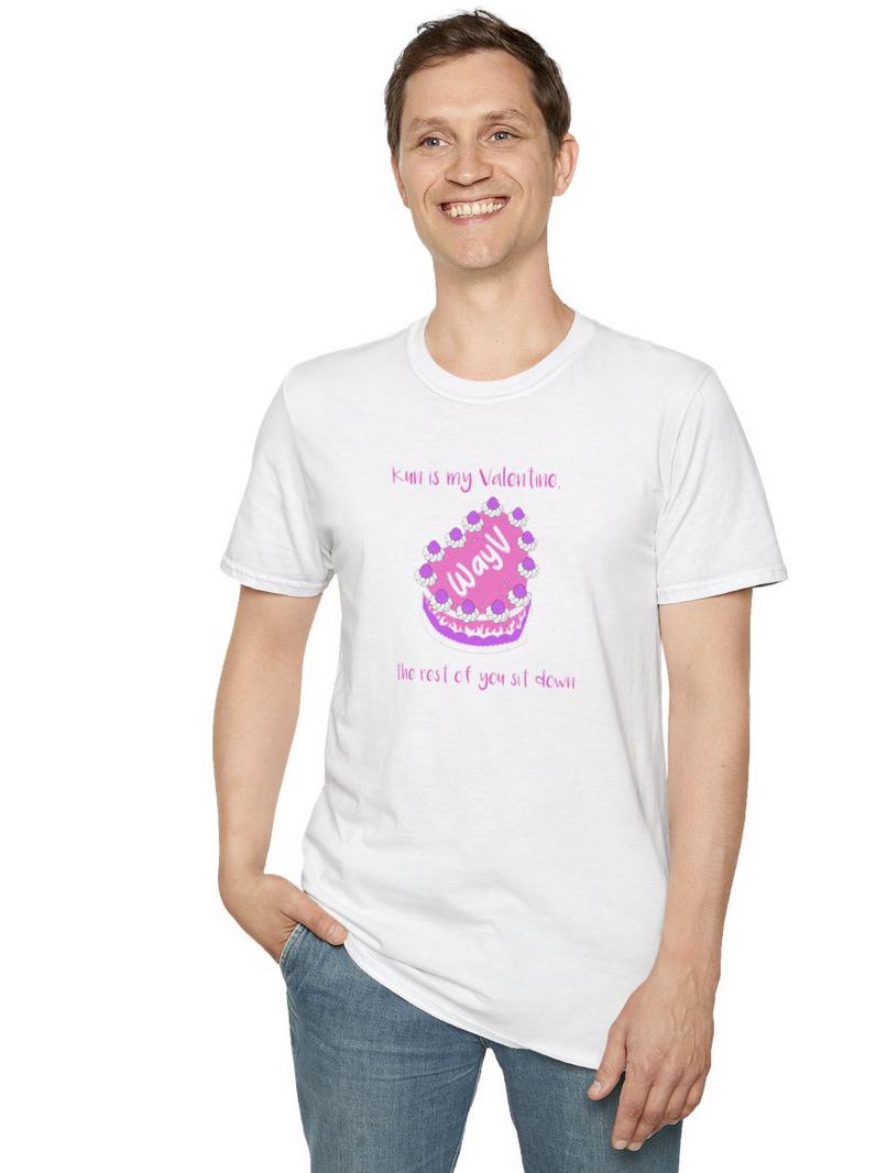 WayV Kpop Shirt, Kun Valentine Tee, Fan Merch, Concert Outfit, Unisex Cotton T-Shirt