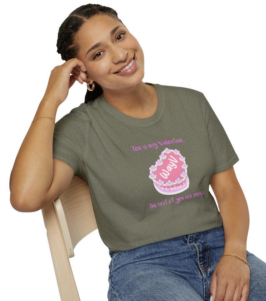 WayV Kpop Shirt, Ten Valentine Tee, Fan Merch, Concert Outfit, Unisex Cotton T-Shirt