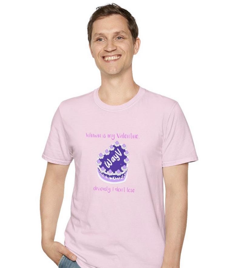 WayV Kpop Shirt, Winwin Valentine Tee, Fan Merch, Concert Outfit, Unisex Cotton T-Shirt