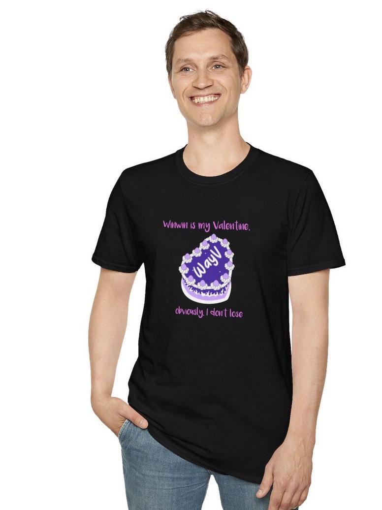 WayV Kpop Shirt, Winwin Valentine Tee, Fan Merch, Concert Outfit, Unisex Cotton T-Shirt
