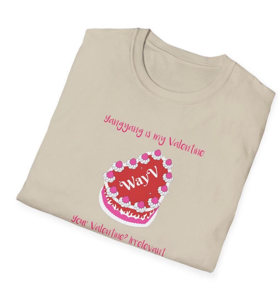 WayV Kpop Shirt, Yangyang Valentine Tee, Fan Merch, Concert Outfit, Unisex Cotton T-Shirt