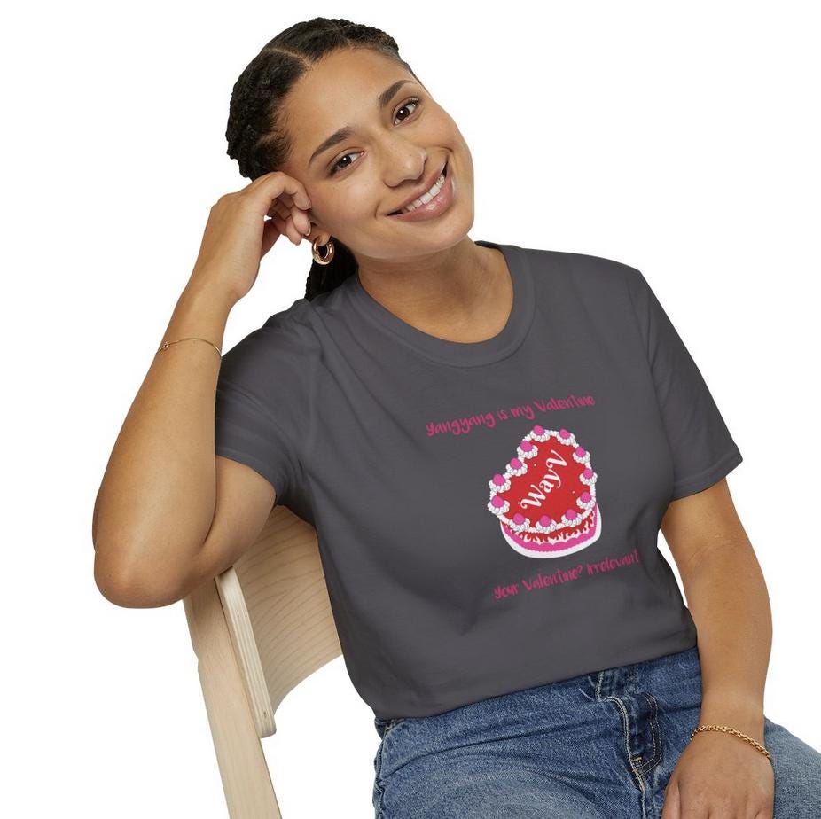 WayV Kpop Shirt, Yangyang Valentine Tee, Fan Merch, Concert Outfit, Unisex Cotton T-Shirt