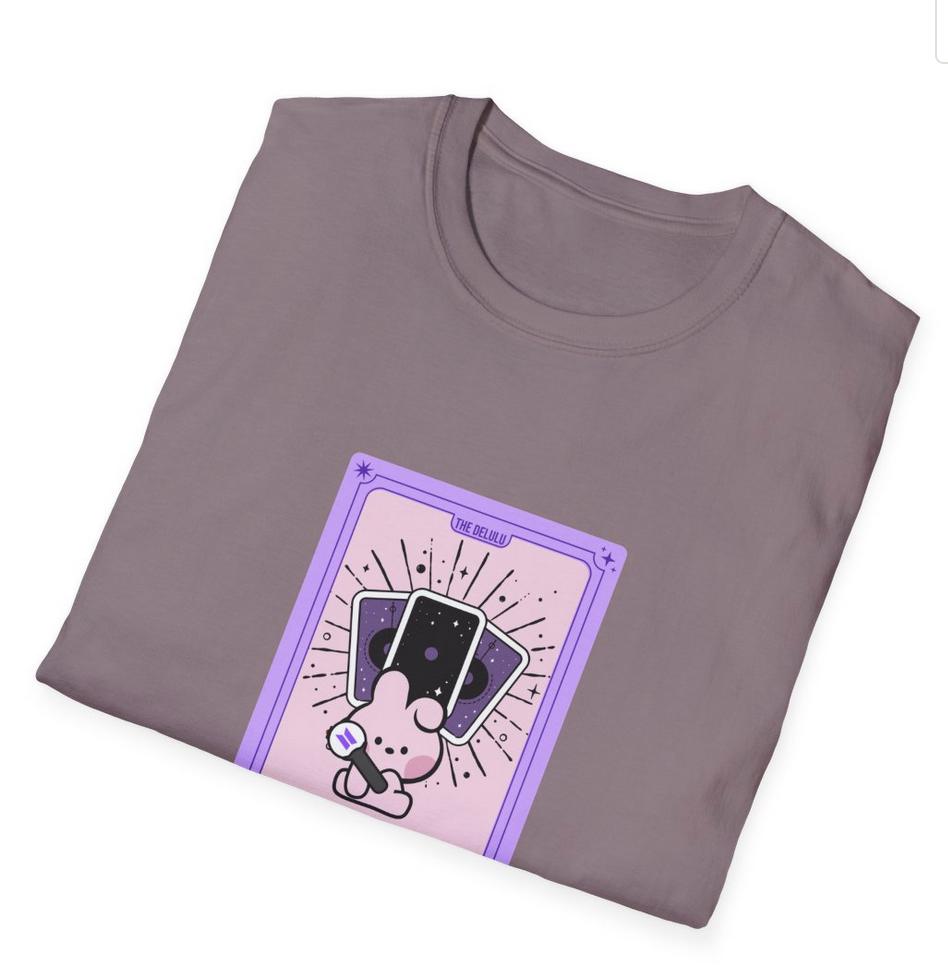 BTS Kpop Shirt, BT21 Cooky Tarot Tee, Fan Merch, Concert Outfit, Unisex Cotton T-Shirt