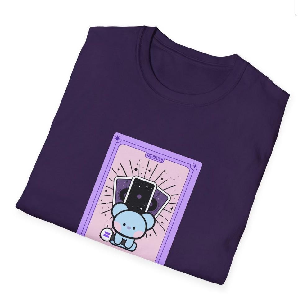 BTS Kpop Shirt, BT21 Koya Tarot Design, Fan Gift, Concert Outfit Tee, Unisex Cotton Top