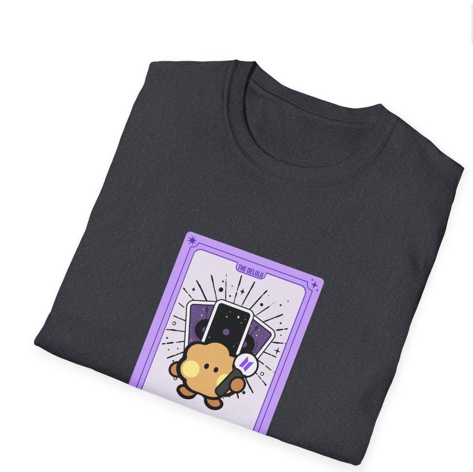 BTS Kpop Shirt, BT21 Shooky Tarot Design, Fan Gift, Concert Outfit Tee, Unisex Cotton Top