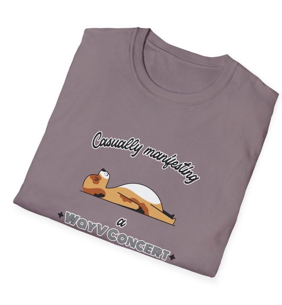 WayV KPop Shirt, Manifesting Concert Tee, Fan Merch, NCT WayV Outfit, Unisex Cotton T-Shirt